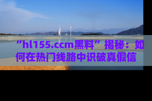“hl155.ccm黑料”揭秘:如何在热门线路中识破真假信息