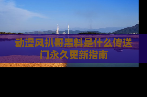 动漫风扒哥黑料是什么传送门永久更新指南