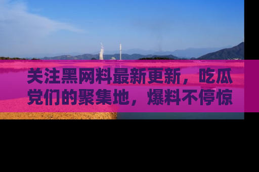 关注黑网料最新更新，吃瓜党们的聚集地，爆料不停惊喜连连！