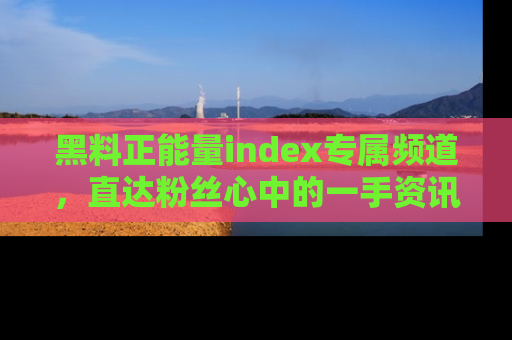 黑料正能量index专属频道，直达粉丝心中的一手资讯！