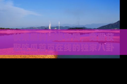 快来黑料网曝官网，免费获取吃瓜首页在线的独家八卦信息！