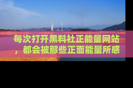 每次打开黑料社正能量网站，都会被那些正面能量所感染，一起加入不打烊的快乐吧！
