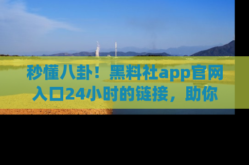 秒懂八卦！黑料社app官网入口24小时的链接，助你及时获取热搜焦点