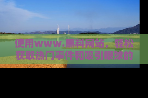使用www.黑料网站，轻松获取热门事件和吸引眼球的黑料