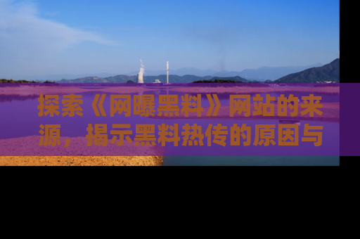 探索《网曝黑料》网站的来源，揭示黑料热传的原因与影响