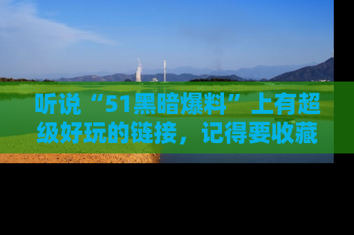 听说“51黑暗爆料”上有超级好玩的链接，记得要收藏哦！