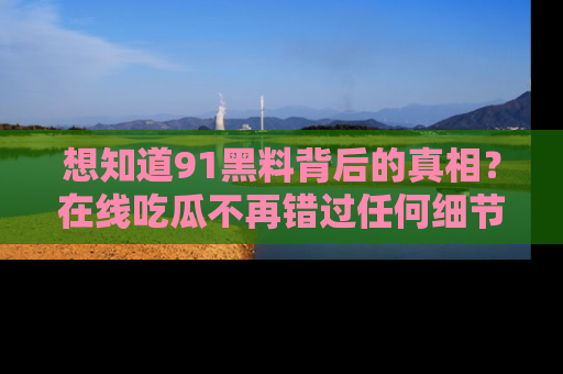 想知道91黑料背后的真相？在线吃瓜不再错过任何细节