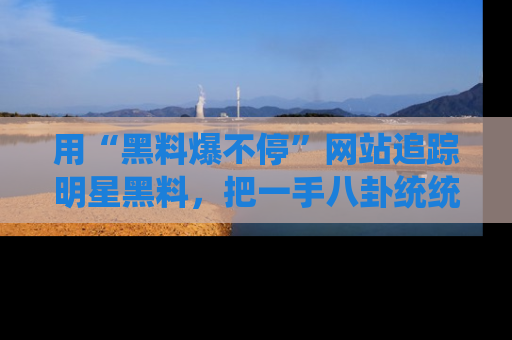 用“黑料爆不停”网站追踪明星黑料,把一手八卦统统收进你的后宫中!