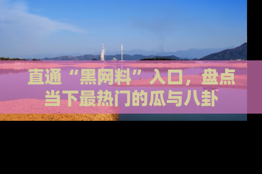 直通“黑网料”入口,盘点当下最热门的瓜与八卦